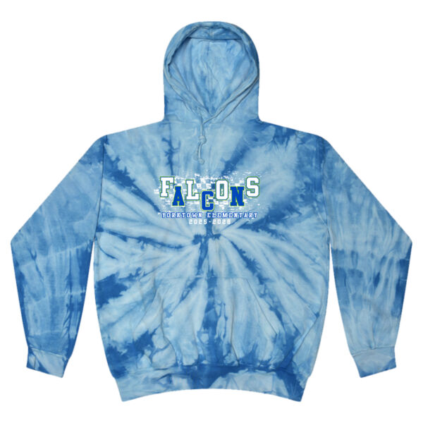 Unisex/Mens Tie-Dyed Hooded Sweatshirt Thumbnail