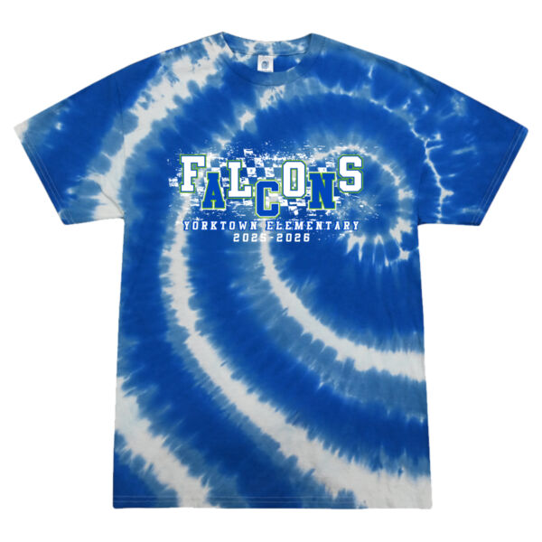 Unisex/Mens Multi-Color Tie-Dyed T-Shirt Thumbnail