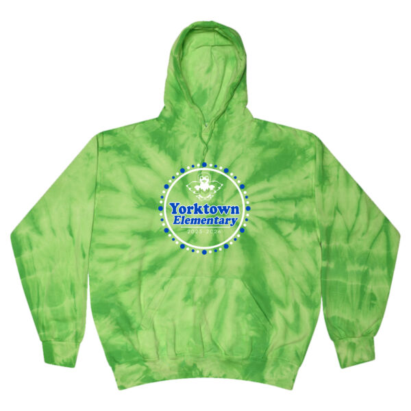 Unisex/Mens Tie-Dyed Hooded Sweatshirt Thumbnail