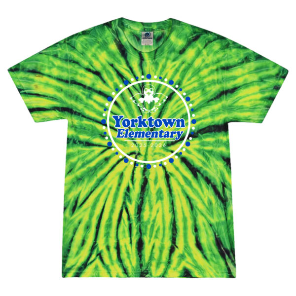 Unisex/Mens Multi-Color Tie-Dyed T-Shirt Thumbnail