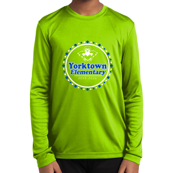 Youth 100% Polyester Wicking Longsleeve Tshirt Thumbnail