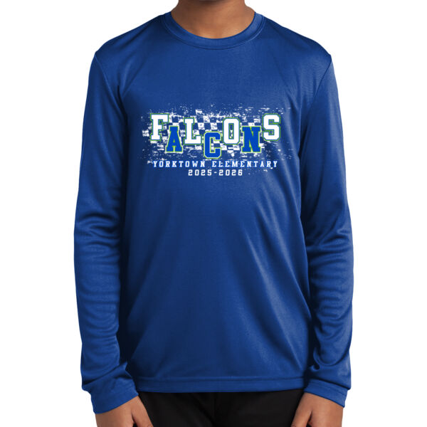 Youth 100% Polyester Wicking Longsleeve Tshirt Thumbnail